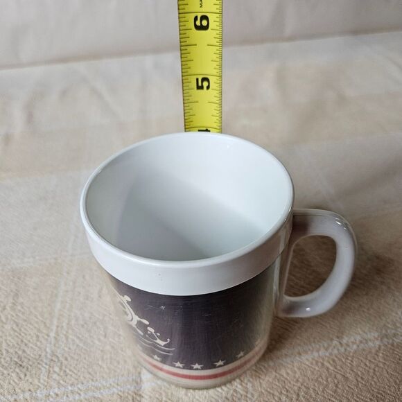 Thermo-Serv 70's Vintage Nautical Red White Blue Insulated Coffee Mugs Set of 3 - Picture 6 of 7